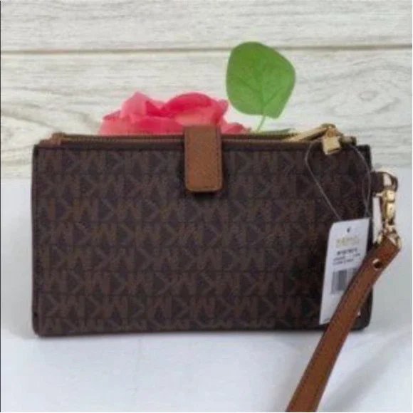 Michael Kors DoubleZip Wallet Wristlet - Picture 3 of 7